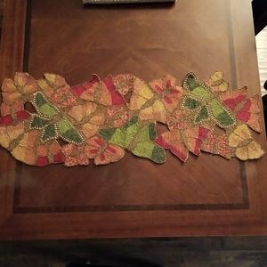 Beaded Butterfly Table Runner